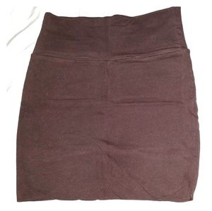 Dark Brown Mini Skirt